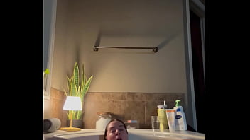 Riley’s first solo bath play