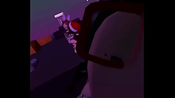 Slut masturbating on rec room