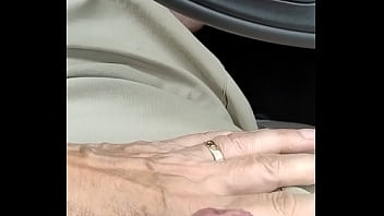 Bj and hand job in car