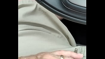 Bj and hand job in car