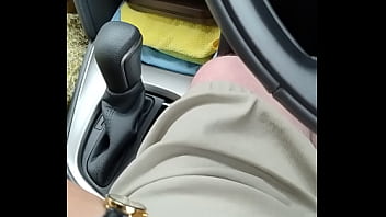 Bj and hand job in car
