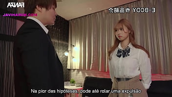 Novinha peituda vira puta do sensei legendado