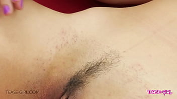 Stunning brunette teen is horny af