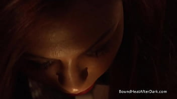 Sexy busty lesbian slaves moaning from pleasure and punishment with mistress