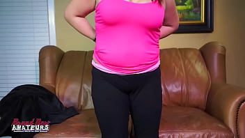 Curvy brunette milf brooke sucks a cock and gets her pussy fucked