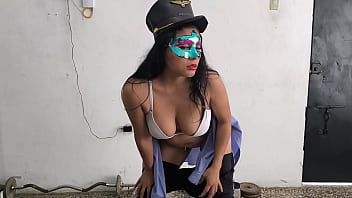 The Female Police Officer Shows Off Her Sensual Body After Work thumbnail