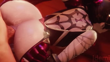 Widowmaker toma una corrida de semen en el ano