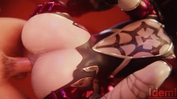 Widowmaker toma una corrida de semen en el ano