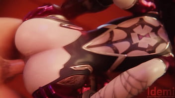 Widowmaker toma una corrida de semen en el ano