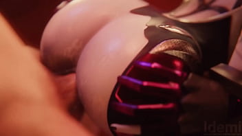 Widowmaker toma una corrida de semen en el ano