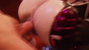 Widowmaker toma una corrida de semen en el ano