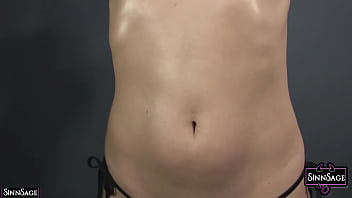 Bdms babe sinn sage shows off her tiny thong and her tits