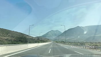 Nina washing my windshield with her piss