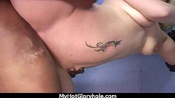 Black babe suck in a gloryhole 2