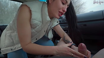 She loves to wear puffy vests and suck cocks and as you can see she's already wearing a vest