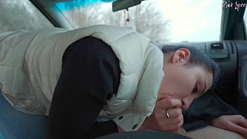 She loves to wear puffy vests and suck cocks and as you can see she's already wearing a vest