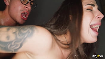 She’s dripping and stunned — who knew that nerd had such a fucking monster of a cock