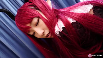 Redhead asian babe ouka yamashita sucks and fucks with a rubber cock