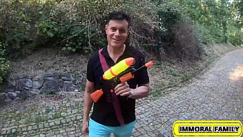 Alexis crystal's huge czech tits exposed in horny woodland chase