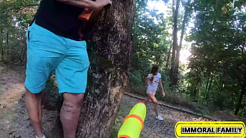 Alexis crystal's huge czech tits exposed in horny woodland chase