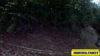 Alexis crystal's huge czech tits exposed in horny woodland chase