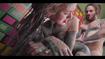 Tattooed slut breaks in her fresh co star and he’s got a lot to prove