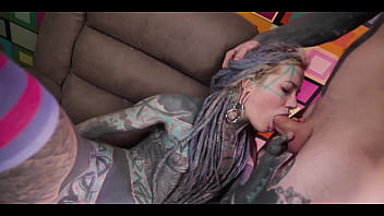 Tattooed slut breaks in her fresh co star and he’s got a lot to prove