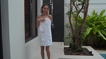 Fucked a stranger hard in her villa