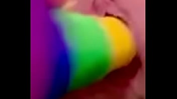 Alysha has a new dildo