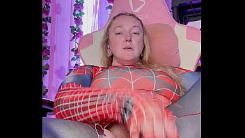 Cosplay girl masturbating to orgasm