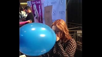 Edyn blair blows up a giant balloon Edyn blair blows up a giant balloon