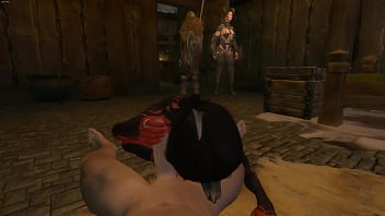 Skyrim blowjob and handjob from sexy demon