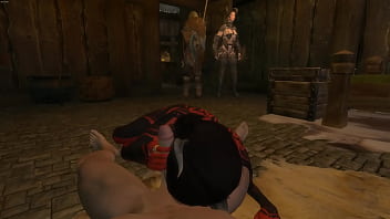Skyrim blowjob and handjob from sexy demon