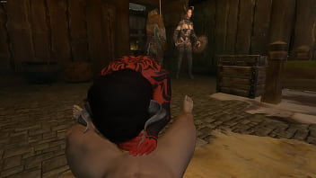 Skyrim blowjob and handjob from sexy demon