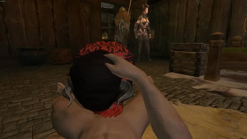 Skyrim blowjob and handjob from sexy demon