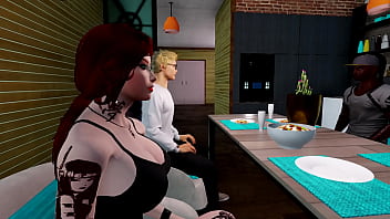 Namorada chifra seu namorado fode com seu amigo negão