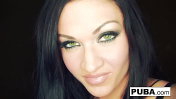 Hot brunette shows off her crazy body