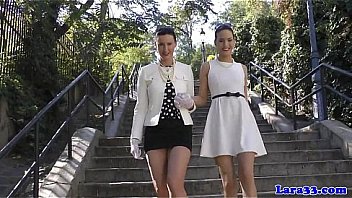 Posh british mature pussyrubbing in stockings