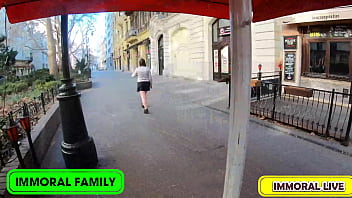 Dan and matt feast on taylee's czech pussy as budapest locks down