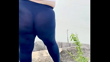 Wife in public being naughty