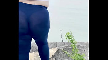 Wife in public being naughty