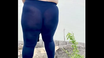 Wife in public being naughty