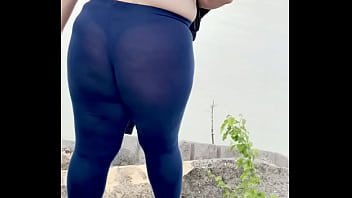 Wife in public being naughty