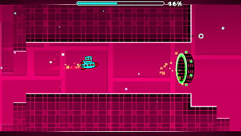 I complete the first geometry dash level with all coins
