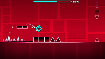 I complete the first geometry dash level with all coins