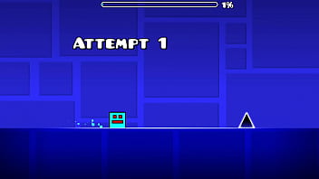 I complete the first geometry dash level with all coins