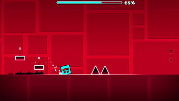 I complete the first geometry dash level with all coins