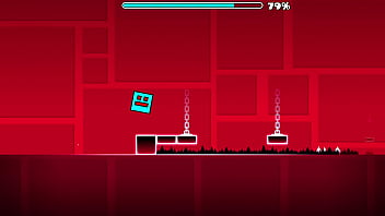 I complete the first geometry dash level with all coins