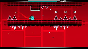 I complete the first geometry dash level with all coins