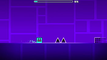 I complete the first geometry dash level with all coins I complete the first geometry dash level with all coins